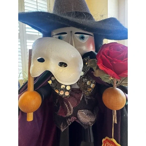 Steinbach 17" Phantom of The Opera Christmas Nutcracker Decor Made in Germany - Picture 2 of 15